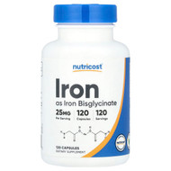 <img alt="Nutricost, Iron, 25 mg , 120 Capsules" title="Nutricost, Iron, 25 mg , 120 Capsules,810139572145"