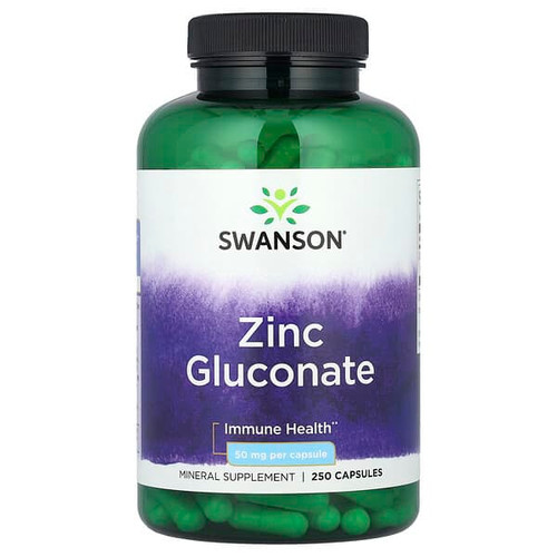 <img alt="Swanson Vitamins, Zinc Gluconate, 50 mg, 250 Capsules" title="Swanson Vitamins, Zinc Gluconate, 50 mg, 250 Capsules,087614012063"