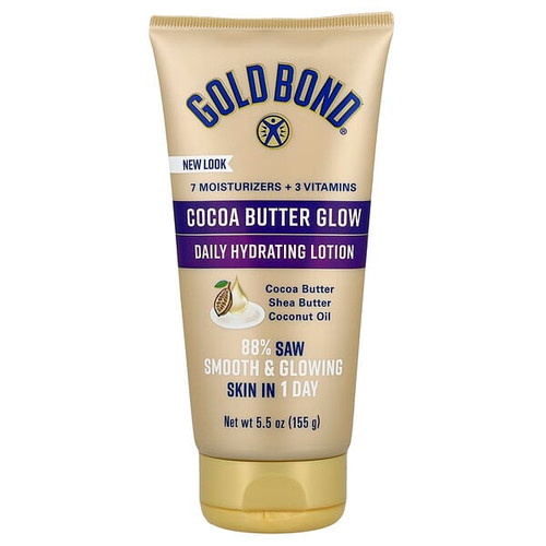 <img alt="Gold Bond, Cocoa Butter Glow, Daily Hydrating Lotion, 5.5 oz (155 g)" title="Gold Bond, Cocoa Butter Glow, Daily Hydrating Lotion, 5.5 oz (155 g),041167052211"