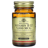 <img alt="Solgar, Megasorb, Vitamin B12, 5,000 mcg, 30 Nuggets" title="Solgar, Megasorb, Vitamin B12, 5,000 mcg, 30 Nuggets,033984017450"