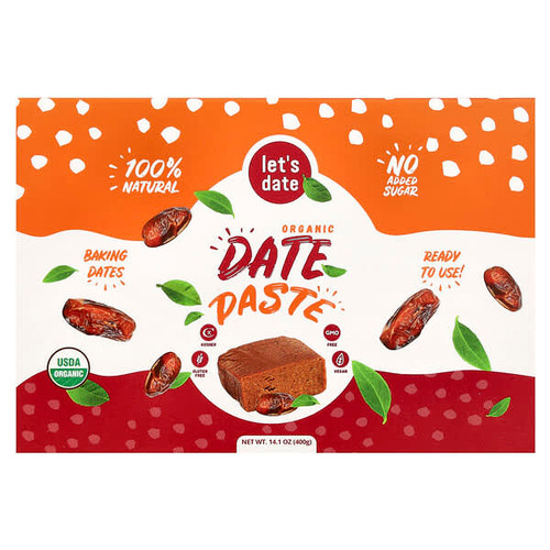 <img alt="Lets Date, Organic Date Paste, 14.1 oz (400 g)" title="Lets Date, Organic Date Paste, 14.1 oz (400 g),860005793136"