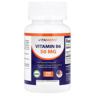 <img alt="Vitamatic, Vitamin B6, 50 mg, 250 Tablets" title="Vitamatic, Vitamin B6, 50 mg, 250 Tablets,810078473343"