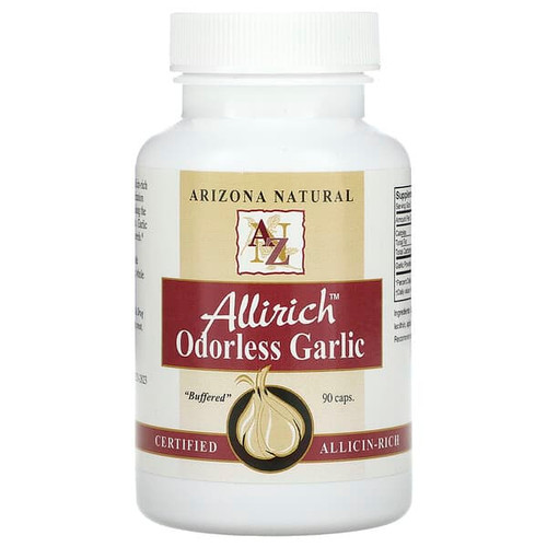 <img alt="Arizona Natural, Allirich, Odorless Garlic, 90 Caps (85 mg Per Capsule)" title="Arizona Natural, Allirich, Odorless Garlic, 90 Caps (85 mg Per Capsule),046802101002"