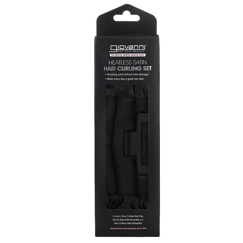 <img alt="Giovanni, Heatless Satin, Hair Curling Set, Black, 4 Piece" title="Giovanni, Heatless Satin, Hair Curling Set, Black, 4 Piece,716237189271"