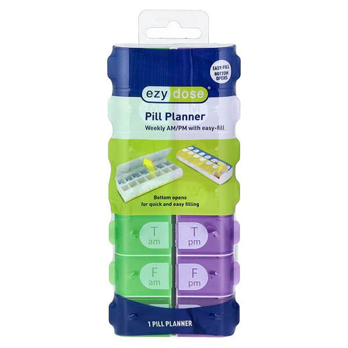 <img alt="Ezy Dose, Pill Planner, Weekly AM-PM with Easy-Fill, 1 Count" title="Ezy Dose, Pill Planner, Weekly AM-PM with Easy-Fill, 1 Count,025715677057"