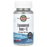 <img alt="KAL, Liposomal Iron + C, 30 VegCaps" title="KAL, Liposomal Iron + C, 30 VegCaps,021245429906"