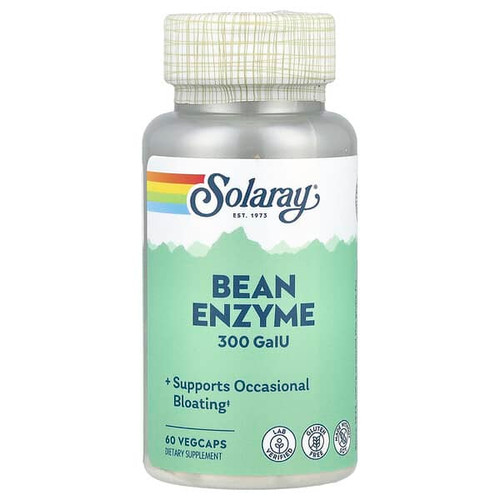 <img alt="Solaray, Bean Enzyme, 300 GaIU, 60 VegCaps" title="Solaray, Bean Enzyme, 300 GaIU, 60 VegCaps,076280139280"