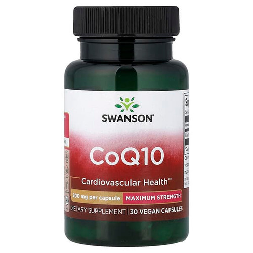 <img alt="Swanson Vitamins, CoQ10, 200 mg, 30 Vegan Capsules" title="Swanson Vitamins, CoQ10, 200 mg, 30 Vegan Capsules,087614020341"