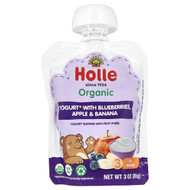 <img alt="3 PACK of Holle, Organic Yogurt With Blueberries, Apple & Banana, 8+ Months, 3 oz (85 g)" title="3 PACK of Holle, Organic Yogurt With Blueberries, Apple & Banana, 8+ Months, 3 oz (85 g),850034147109"