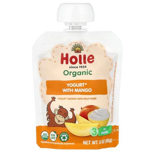 <img alt="3 PACK of Holle, Organic Yogurt With Mango, 8+ Months, 3 oz (85 g)" title="3 PACK of Holle, Organic Yogurt With Mango, 8+ Months, 3 oz (85 g),850034147093"