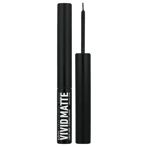 <img alt="NYX Professional Makeup, Vivid Matte Liquid Eyeliner, 01 Black , 0.06 fl oz (2 ml)" title="NYX Professional Makeup, Vivid Matte Liquid Eyeliner, 01 Black , 0.06 fl oz (2 ml),800897233860"