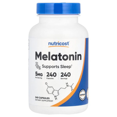 <img alt="Nutricost, Melatonin, 5 mg , 240 Capsules" title="Nutricost, Melatonin, 5 mg , 240 Capsules,810139572947"