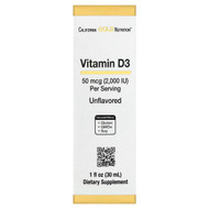 <img alt="California Gold Nutrition, Vitamin D3, Unflavored, 50 mcg (2,000 IU), 1 fl oz (30 ml)" title="California Gold Nutrition, Vitamin D3, Unflavored, 50 mcg (2,000 IU), 1 fl oz (30 ml),898220021154"