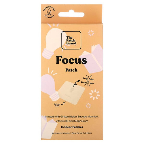 <img alt="The Patch Brand, Focus Patch, 15 Clear Patches" title="The Patch Brand, Focus Patch, 15 Clear Patches,850032408042"