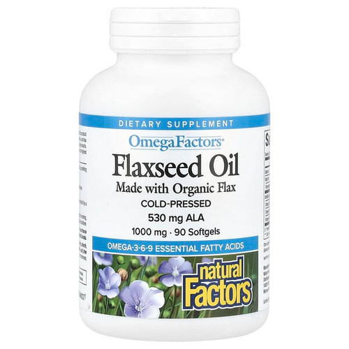<img alt="Natural Factors, OmegaFactors, Flaxseed Oil, 1,000 mg, 90 Softgels" title="Natural Factors, OmegaFactors, Flaxseed Oil, 1,000 mg, 90 Softgels,068958022109"