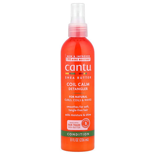 <img alt="Cantu, Shea Butter Coil Calm Detangler, For Natural Curls, Coils & Waves, 8 fl oz (236 ml)" title="Cantu, Shea Butter Coil Calm Detangler, For Natural Curls, Coils & Waves, 8 fl oz (236 ml),817513015342"