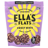 <img alt="Ellas Flats, Superfood Seed Crackers, Sweet Minis, 4 oz (113 g)" title="Ellas Flats, Superfood Seed Crackers, Sweet Minis, 4 oz (113 g),860011225850"