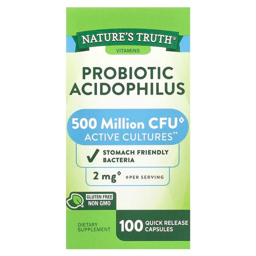 <img alt="Natures Truth, Probiotic Acidophilus, 100 Quick Release Capsules (1 mg per Capsule)" title="Natures Truth, Probiotic Acidophilus, 100 Quick Release Capsules (1 mg per Capsule),840093101655"