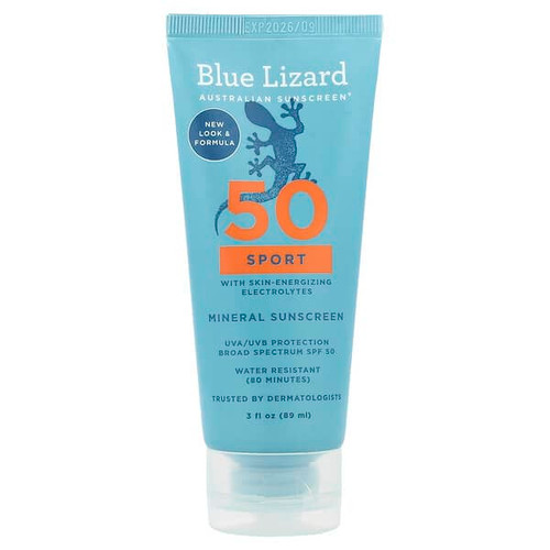 <img alt="Blue Lizard Australian Sunscreen, Sport Mineral Sunscreen, SPF 50, 3 fl oz (89 ml)" title="Blue Lizard Australian Sunscreen, Sport Mineral Sunscreen, SPF 50, 3 fl oz (89 ml),303162078307"