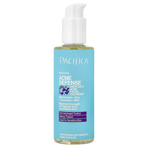 <img alt="Pacifica, Acne Defense, Deep Daily Acne Facial Cleanser, 5.8 fl oz (172 ml)" title="Pacifica, Acne Defense, Deep Daily Acne Facial Cleanser, 5.8 fl oz (172 ml),687735304407"