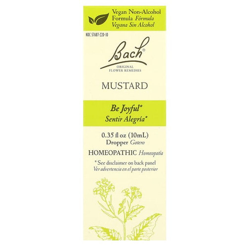 <img alt="Bach, Original Flower Remedies, Mustard, 0.35 fl oz (10 ml)" title="Bach, Original Flower Remedies, Mustard, 0.35 fl oz (10 ml),741273401889"