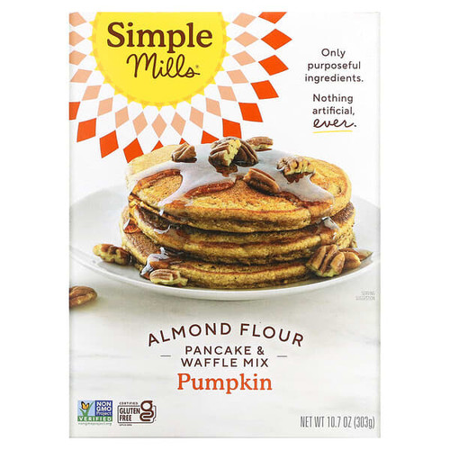 <img alt="Simple Mills, Almond Flour Pancake & Waffle Mix, Pumpkin, 10.7 oz (303 g)" title="Simple Mills, Almond Flour Pancake & Waffle Mix, Pumpkin, 10.7 oz (303 g),856069005698"