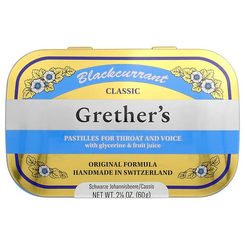 <img alt="Grethers Pastilles, For Throat and Voice, Blackcurrant, 24 Lozenges" title="Grethers Pastilles, For Throat and Voice, Blackcurrant, 24 Lozenges,364031000423"