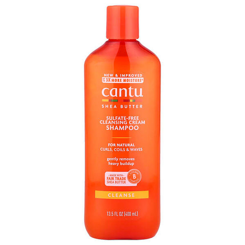 <img alt="Cantu, Shea Butter, Sulfate-Free Cleansing Cream Shampoo, For Natural Curls, Coils & Waves, 13.5 fl oz (400 ml)" title="Cantu, Shea Butter, Sulfate-Free Cleansing Cream Shampoo, For Natural Curls, Coils & Waves, 13.5 fl oz (400 ml),817513015311"