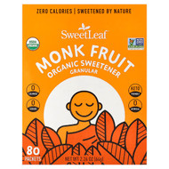 <img alt="SweetLeaf Stevia, Monk Fruit Organic Sweetener, Granular, 80 Packets, 2.26 oz (64 g)" title="SweetLeaf Stevia, Monk Fruit Organic Sweetener, Granular, 80 Packets, 2.26 oz (64 g),716123130011"
