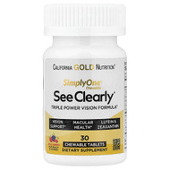 <img alt="California Gold Nutrition, SimplyOne, See Clearly, Triple Power Vision Formula with Lutein, Zeaxanthin, Vitamins, Minerals and Botanical Extracts, Wild Berry , 30 Chewable Tablets" title="California Gold Nutrition, SimplyOne, See Clearly, Triple Power Vision Formula with Lutein, Zeaxanthin, Vitamins, Minerals and Botanical Extracts, Wild Berry , 30 Chewable Tablets,033739002649"