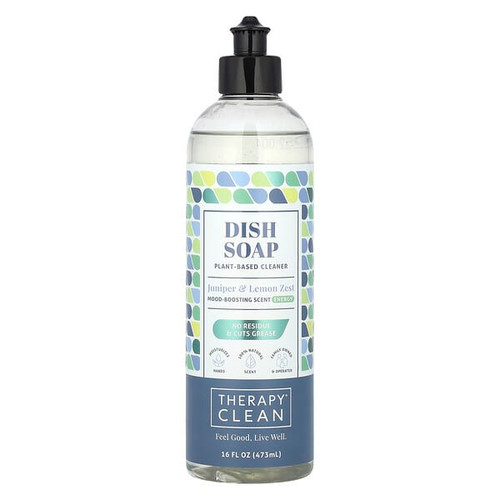 <img alt="Therapy Clean, Dish Soap, Juniper & Lemon Zest, 16 fl oz (473 ml)" title="Therapy Clean, Dish Soap, Juniper & Lemon Zest, 16 fl oz (473 ml),850034922218"