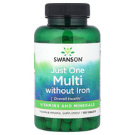 <img alt="Swanson Vitamins, Just One Complete Multi Without Iron, 130 Tablets" title="Swanson Vitamins, Just One Complete Multi Without Iron, 130 Tablets,087614018324"