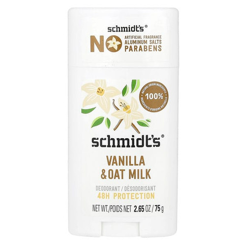 <img alt="Schmidts, Deodorant, Vanilla & Oat Milk, 2.65 oz (75 g)" title="Schmidts, Deodorant, Vanilla & Oat Milk, 2.65 oz (75 g),022400009087"