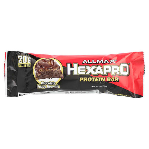 <img alt="3 PACK of ALLMAX, Hexapro, Protein Bar, Chocolate Fudge Brownie, 1.9 oz (53 g)" title="3 PACK of ALLMAX, Hexapro, Protein Bar, Chocolate Fudge Brownie, 1.9 oz (53 g),665553229966"
