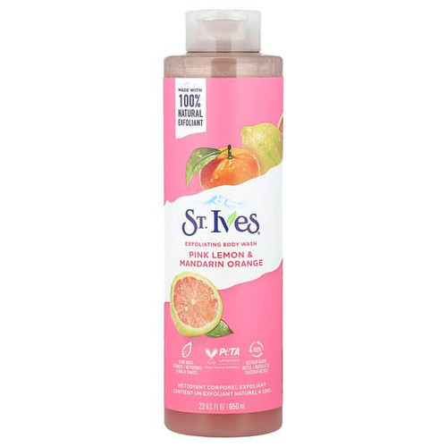 <img alt="St. Ives, Exfoliating Body Wash, Pink Lemon & Mandarin Orange, 22 fl oz (650 ml)" title="St. Ives, Exfoliating Body Wash, Pink Lemon & Mandarin Orange, 22 fl oz (650 ml),077043002162"