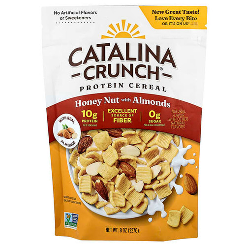 <img alt="Catalina Crunch, Protein Cereal, Honey Nut with Almonds, 8 oz (227 g)" title="Catalina Crunch, Protein Cereal, Honey Nut with Almonds, 8 oz (227 g),850044112104"
