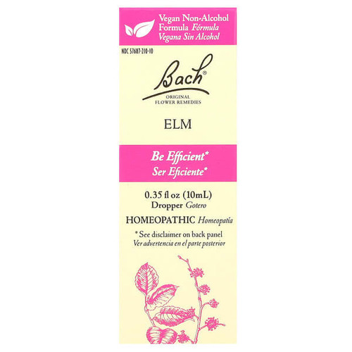 <img alt="Bach, Original Flower Remedies, Elm, 0.35 fl oz (10 ml)" title="Bach, Original Flower Remedies, Elm, 0.35 fl oz (10 ml),741273401582"