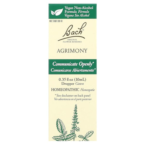 <img alt="Bach, Original Flower Remedies, Agrimony, 0.35 fl oz (10 ml)" title="Bach, Original Flower Remedies, Agrimony, 0.35 fl oz (10 ml),741273401285"