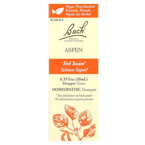 <img alt="Bach, Original Flower Remedies, Aspen, 0.35 fl oz (10 ml)" title="Bach, Original Flower Remedies, Aspen, 0.35 fl oz (10 ml),741273401315"