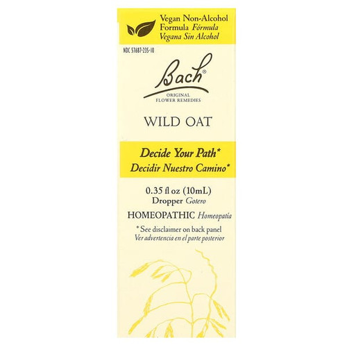<img alt="Bach, Original Flower Remedies, Wild Oat, 0.35 fl oz (10 ml)" title="Bach, Original Flower Remedies, Wild Oat, 0.35 fl oz (10 ml),741273402336"