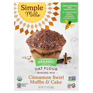 <img alt="Simple Mills, Organic Oat Flour, Muffin & Cake Mix, Cinnamon Swirl, 11.2 oz (318 g)" title="Simple Mills, Organic Oat Flour, Muffin & Cake Mix, Cinnamon Swirl, 11.2 oz (318 g),810021672793"