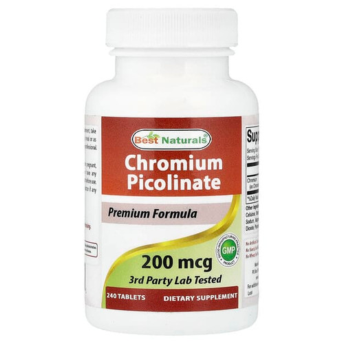 <img alt="Best Naturals, Chromium Picolinate, 200 mcg, 240 Tablets" title="Best Naturals, Chromium Picolinate, 200 mcg, 240 Tablets,817716013541"