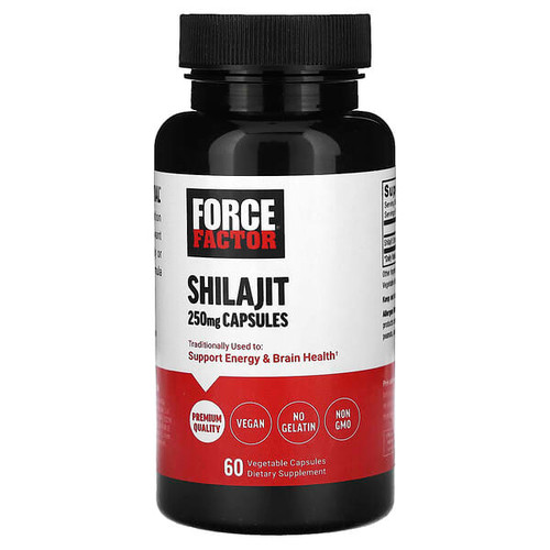<img alt="Force Factor, Shilajit, 250 mg, 60 Vegetable Capsules" title="Force Factor, Shilajit, 250 mg, 60 Vegetable Capsules,810126660930"