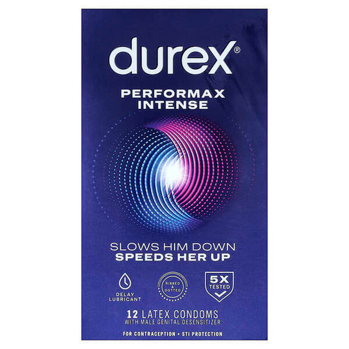 <img alt="Durex, Performax Intense, Regular Fit, 12 Latex Condoms" title="Durex, Performax Intense, Regular Fit, 12 Latex Condoms,302340853286"