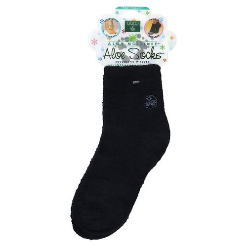 <img alt="Earth Therapeutics, Aloe Moisture, Aloe Socks, Black, 1 Pair" title="Earth Therapeutics, Aloe Moisture, Aloe Socks, Black, 1 Pair,073377917943"