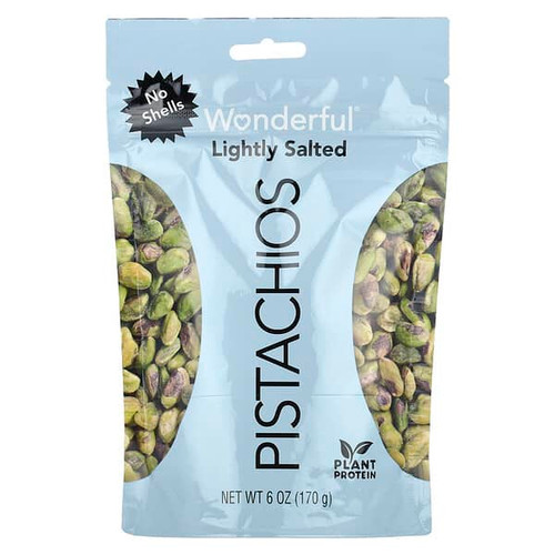 <img alt="Wonderful Pistachios, Lightly Salted, No Shells, 6 oz (170 g)" title="Wonderful Pistachios, Lightly Salted, No Shells, 6 oz (170 g),014113910613"