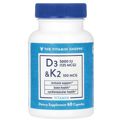 <img alt="The Vitamin Shoppe, Vitamin D3 & K2, 60 Capsules" title="The Vitamin Shoppe, Vitamin D3 & K2, 60 Capsules,766536039777"