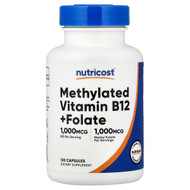 <img alt="Nutricost, Methylated Vitamin B12 + Folate, 120 Capsules" title="Nutricost, Methylated Vitamin B12 + Folate, 120 Capsules,810139576686"