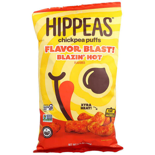 <img alt="Hippeas, Chickpea Puffs, Blazin Hot, 3.75 oz (106 g)" title="Hippeas, Chickpea Puffs, Blazin Hot, 3.75 oz (106 g),810122080381"