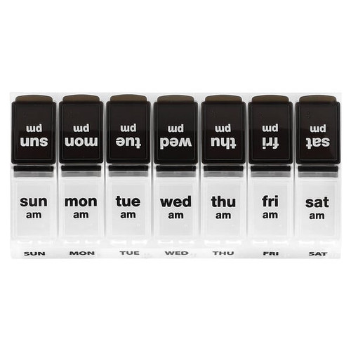 <img alt="Ezy Dose, Weekly AM-PM Pill Planner, Black-Natural, 1 Count" title="Ezy Dose, Weekly AM-PM Pill Planner, Black-Natural, 1 Count,025715014784"